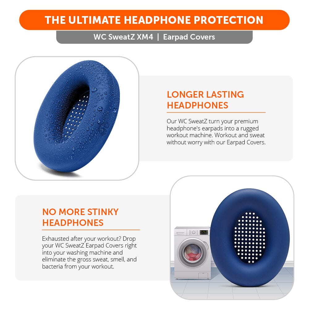 Wicked Cushions Sony WH-1000XM4 Earpad Sweat Covers - WC SweatZ