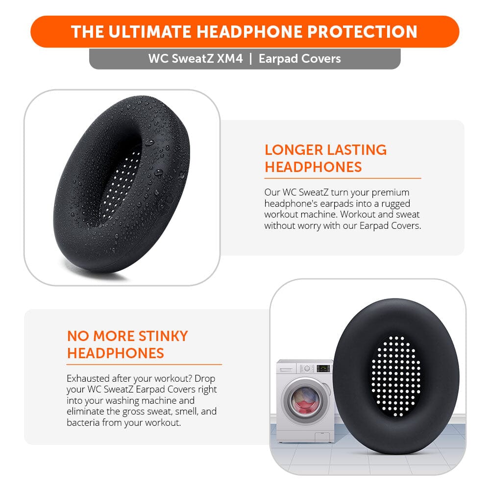 Wicked Cushions Sony WH-1000XM4 Earpad Sweat Covers - WC SweatZ