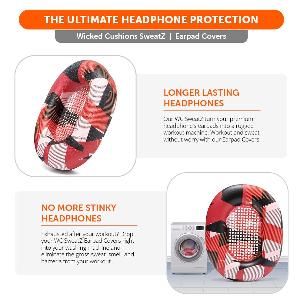 Wicked Cushions Sony WH-1000XM5 Earpad Sweat Covers - WC SweatZ