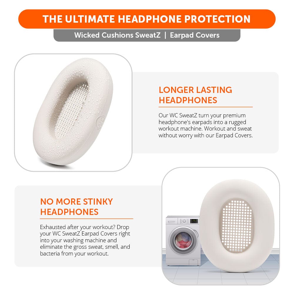 Wicked Cushions Sony WH-1000XM5 Earpad Sweat Covers - WC SweatZ
