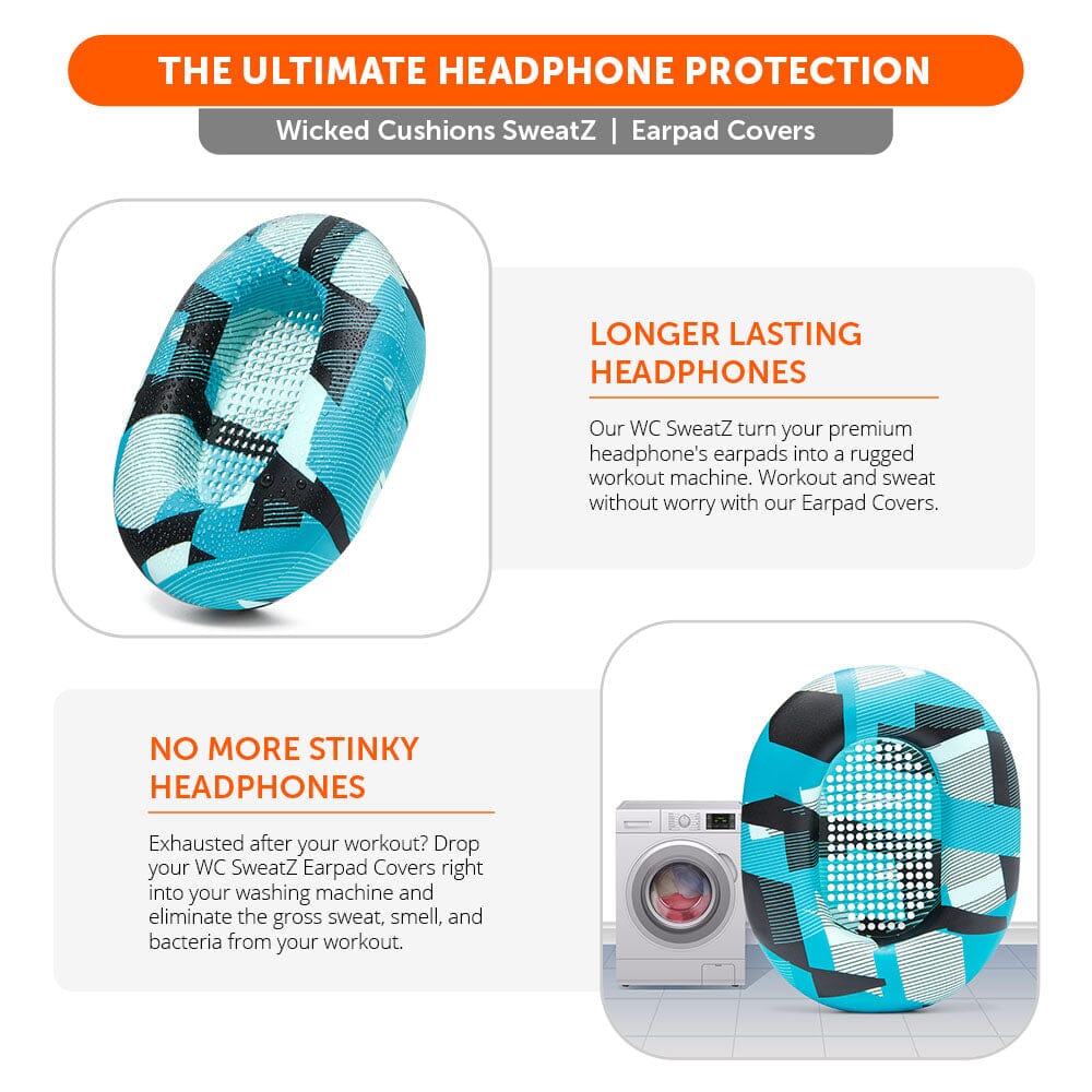 Wicked Cushions Sony WH-1000XM5 Earpad Sweat Covers - WC SweatZ