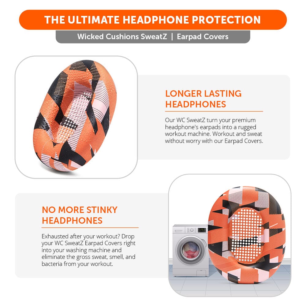 Wicked Cushions Sony WH-1000XM5 Earpad Sweat Covers - WC SweatZ