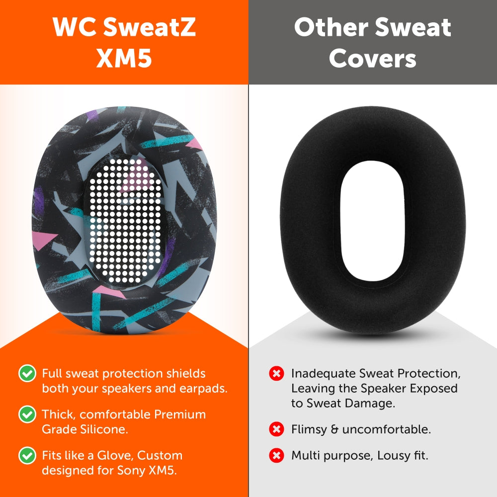Wicked Cushions Sony WH-1000XM5 Earpad Sweat Covers - WC SweatZ