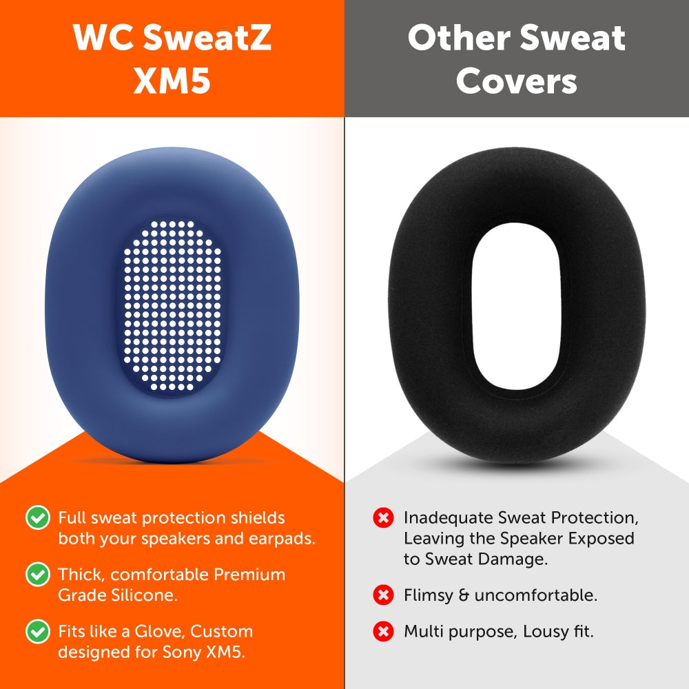 Wicked Cushions Sony WH-1000XM5 Earpad Sweat Covers - WC SweatZ