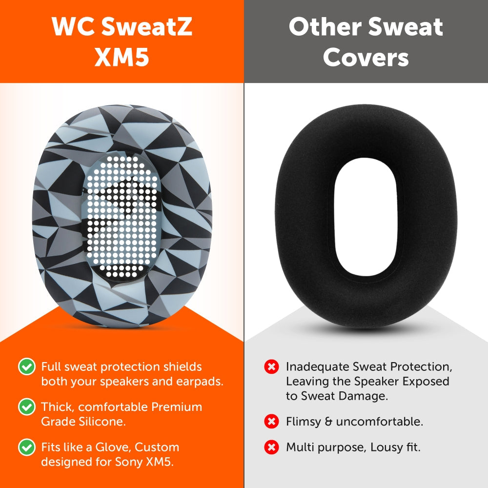 Wicked Cushions Sony WH-1000XM5 Earpad Sweat Covers - WC SweatZ