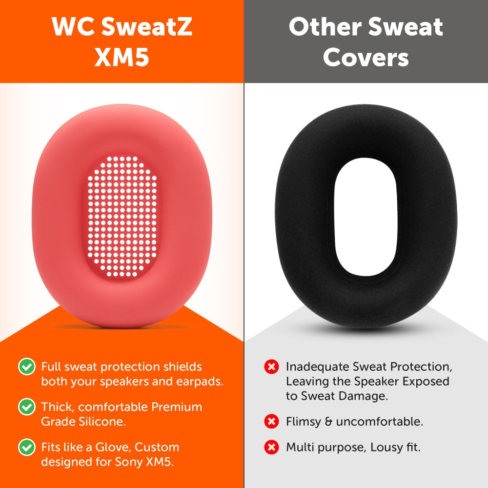 Wicked Cushions Sony WH-1000XM5 Earpad Sweat Covers - WC SweatZ