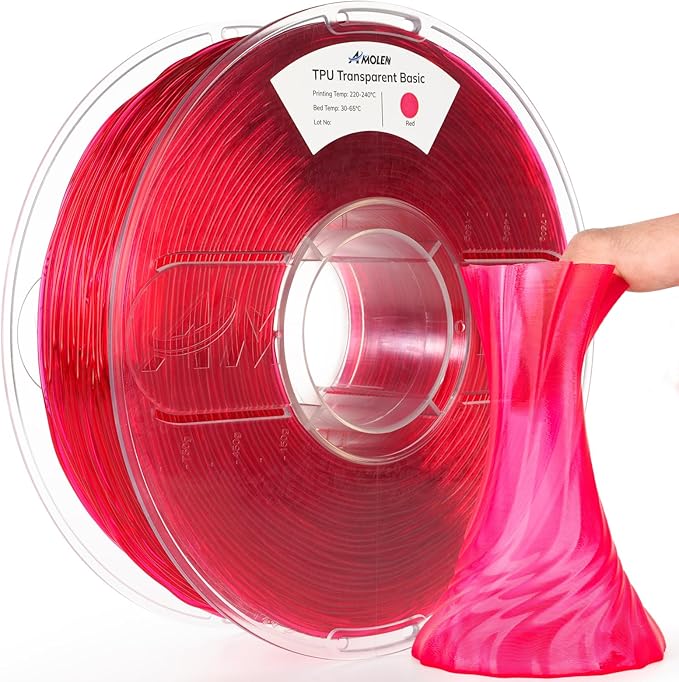 Amolen TPU Transparent 1.75mm, 1KG/2.2LB
