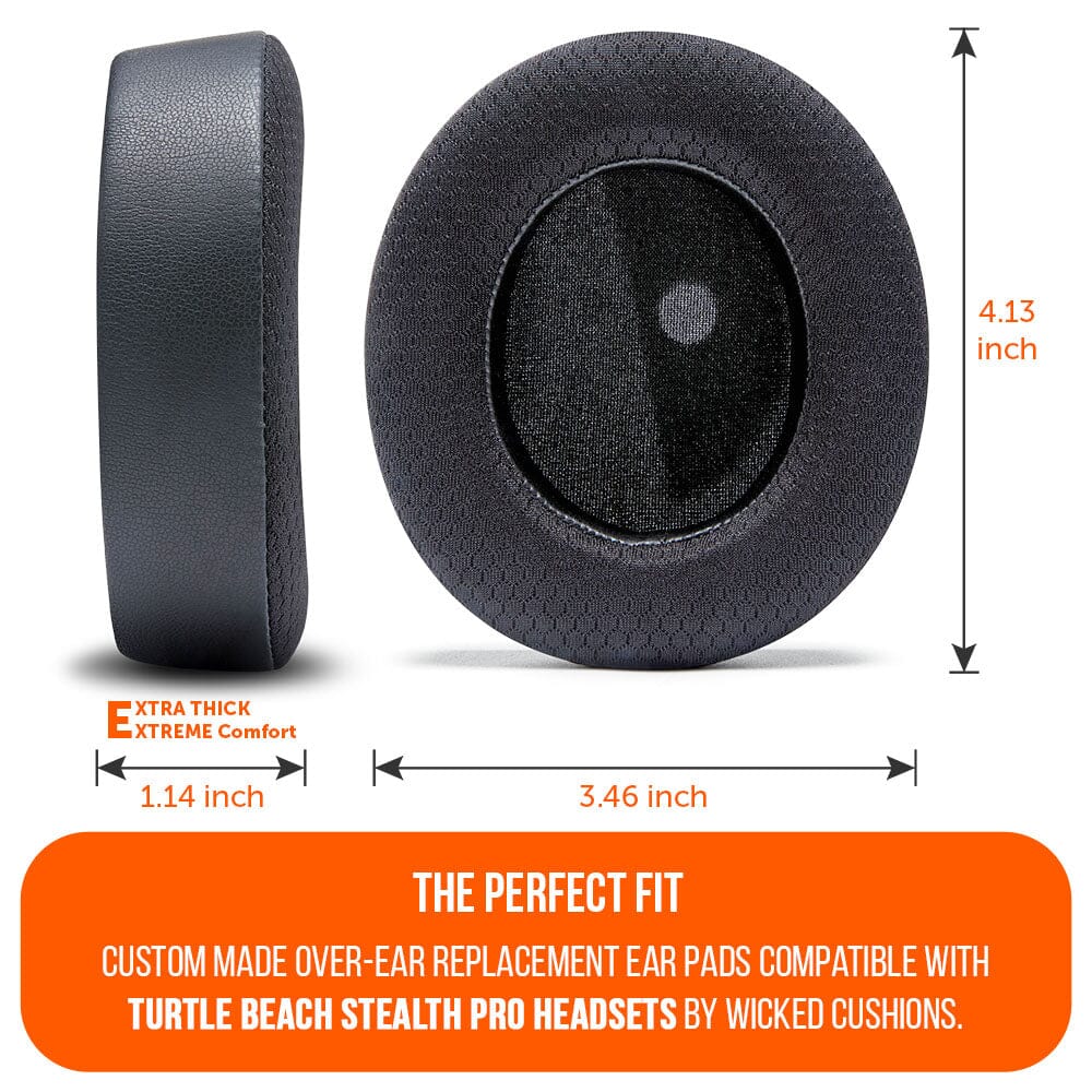 Wicked Cushions Turtle Beach Stealth Pro Earpads - WC FreeZe Cooling Gel
