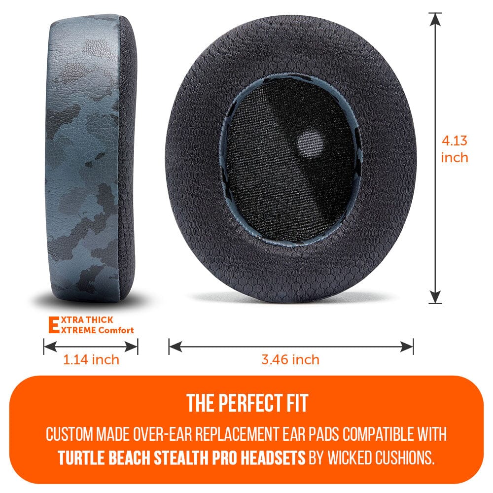 Wicked Cushions Turtle Beach Stealth Pro Earpads - WC FreeZe Cooling Gel