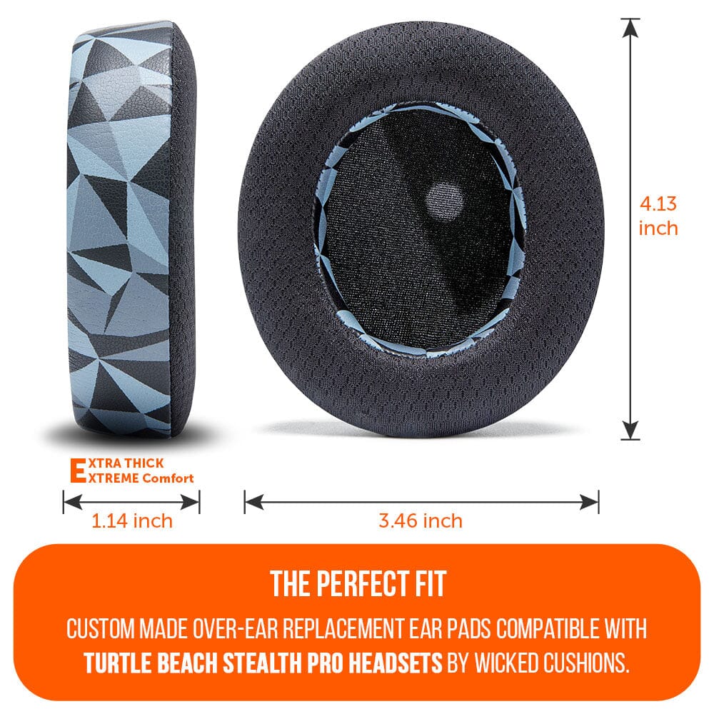 Wicked Cushions Turtle Beach Stealth Pro Earpads - WC FreeZe Cooling Gel