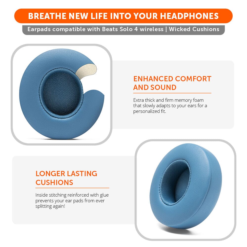 Wicked Cushions Beats Solo 4 Earpads - WC PadZ Solo 4