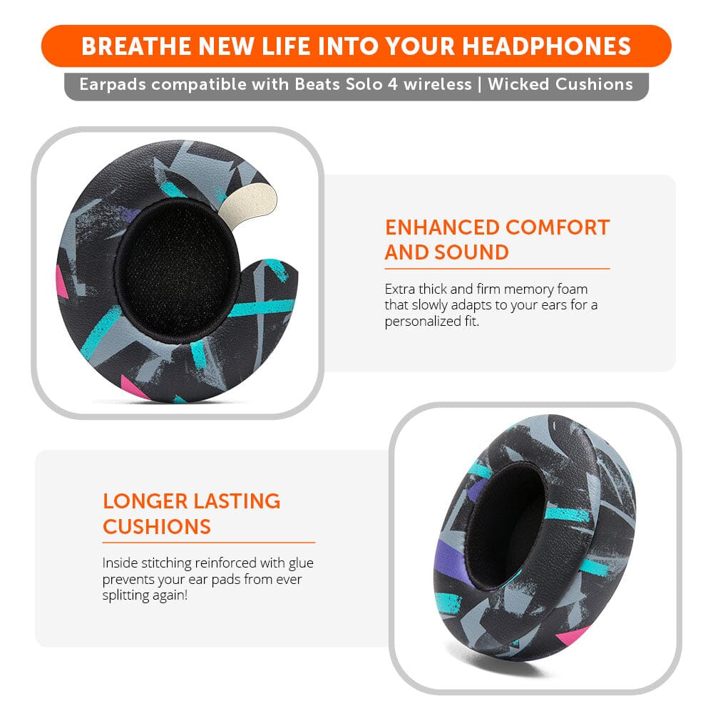 Wicked Cushions Beats Solo 4 Earpads - WC PadZ Solo 4