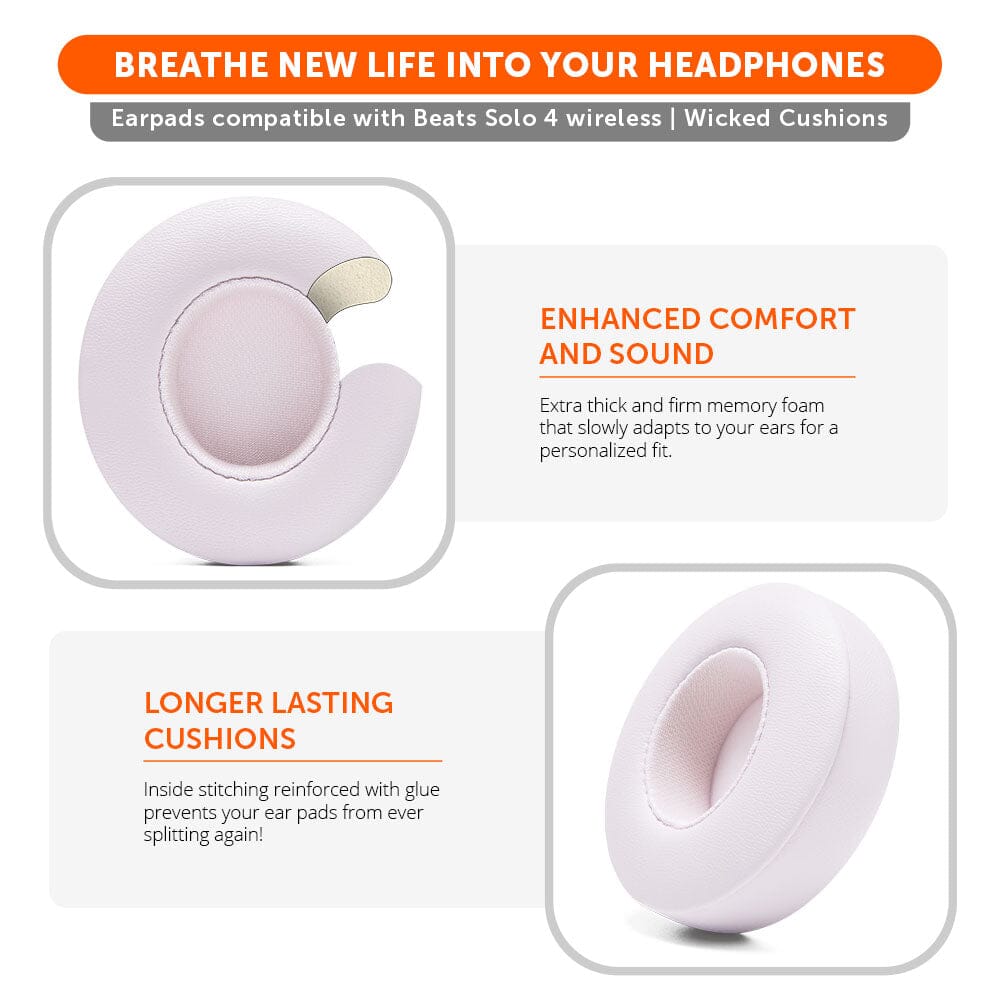 Wicked Cushions Beats Solo 4 Earpads - WC PadZ Solo 4