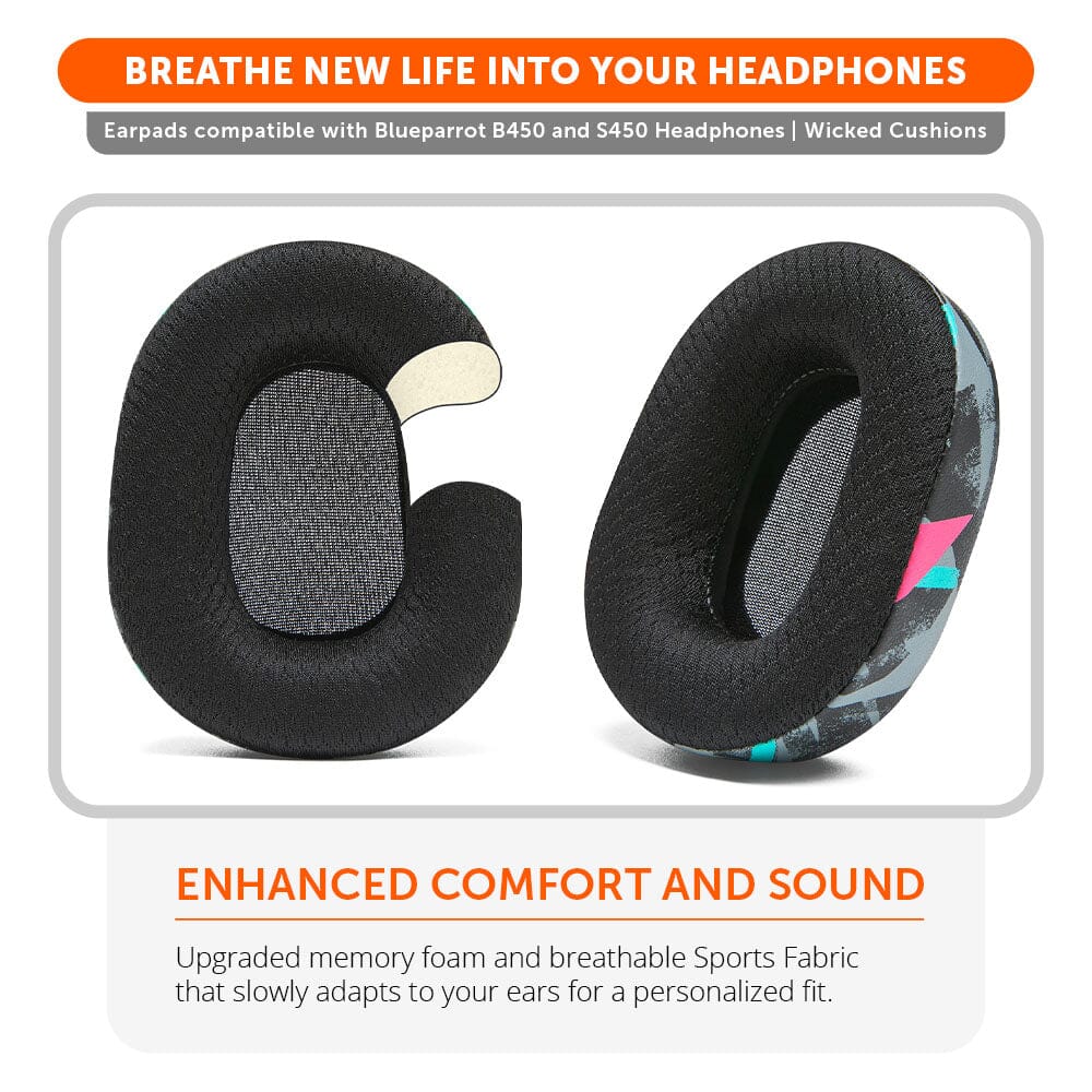 Wicked Cushions BlueParrot B450 Earpads - WC PadZ B450