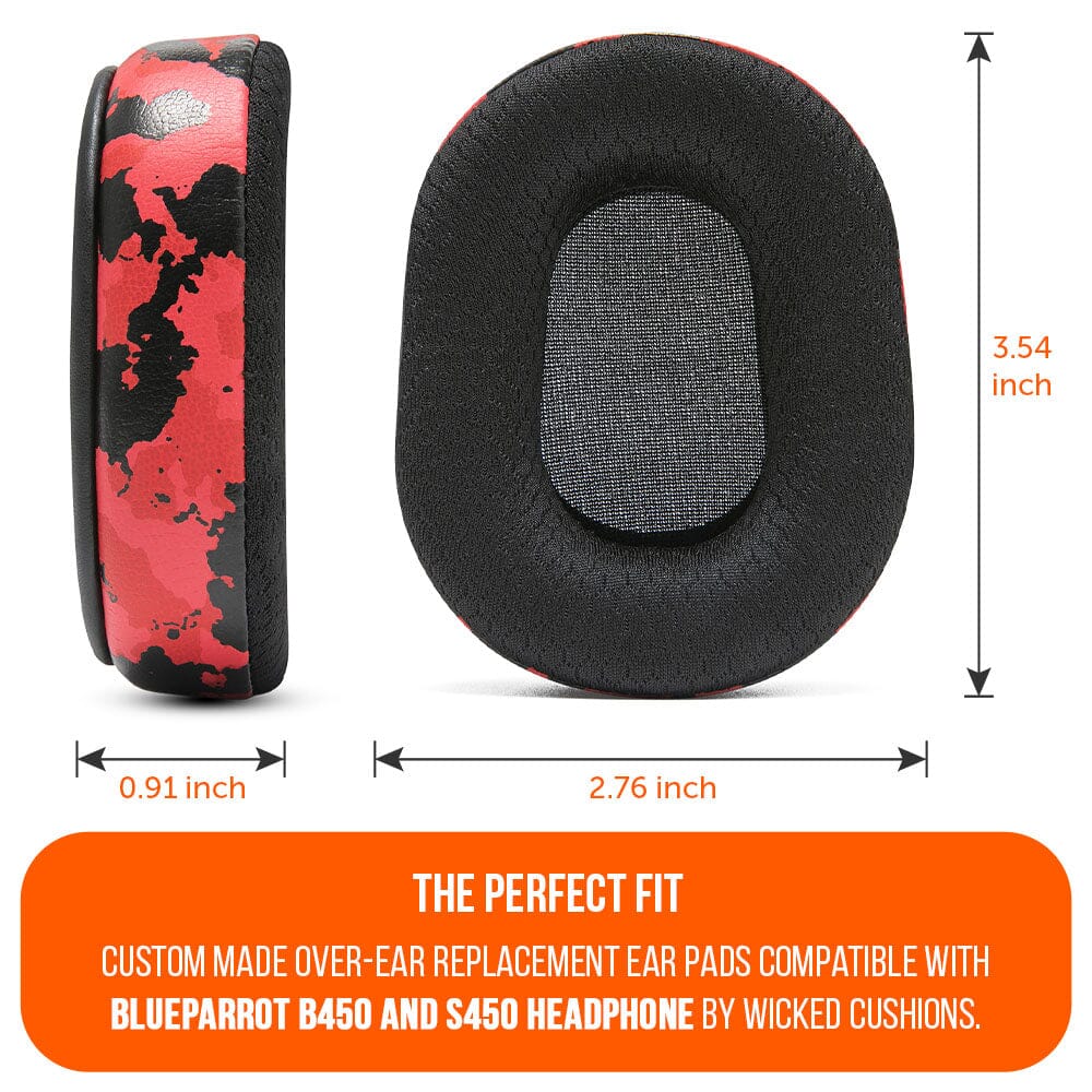Wicked Cushions BlueParrot B450 Earpads - WC PadZ B450