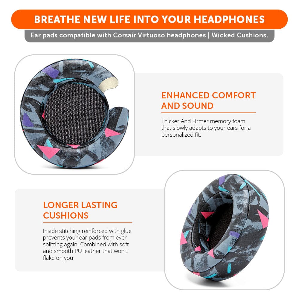 Wicked Cushions Corsair Virtuoso Ear pads