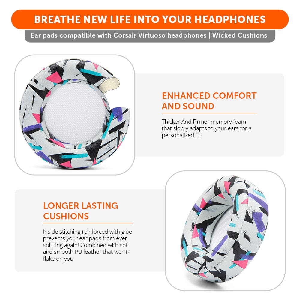 Wicked Cushions Corsair Virtuoso Ear pads