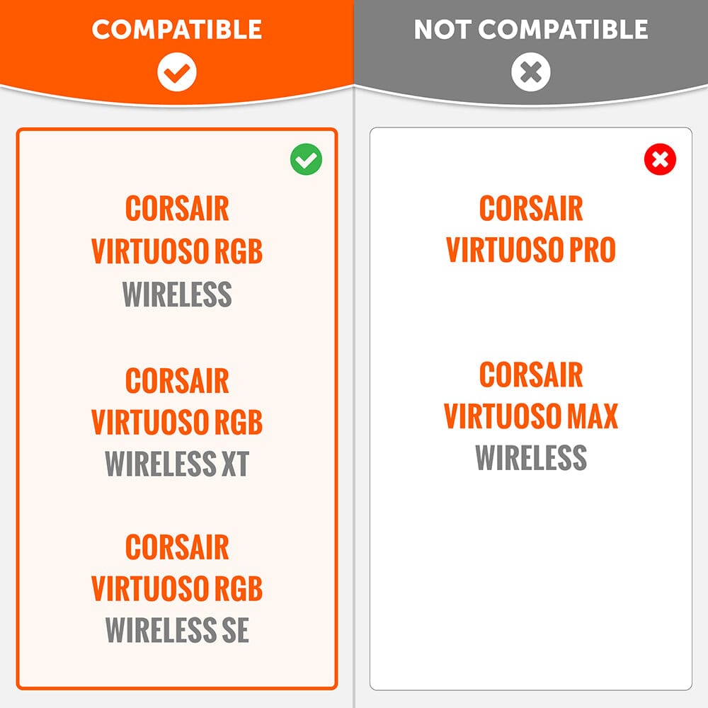 Wicked Cushions Corsair Virtuoso Ear pads