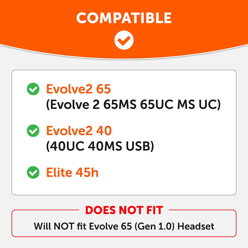 Wicked Cushions Jabra Evolve2 65 Earpads - WC PadZ Evolve2 65