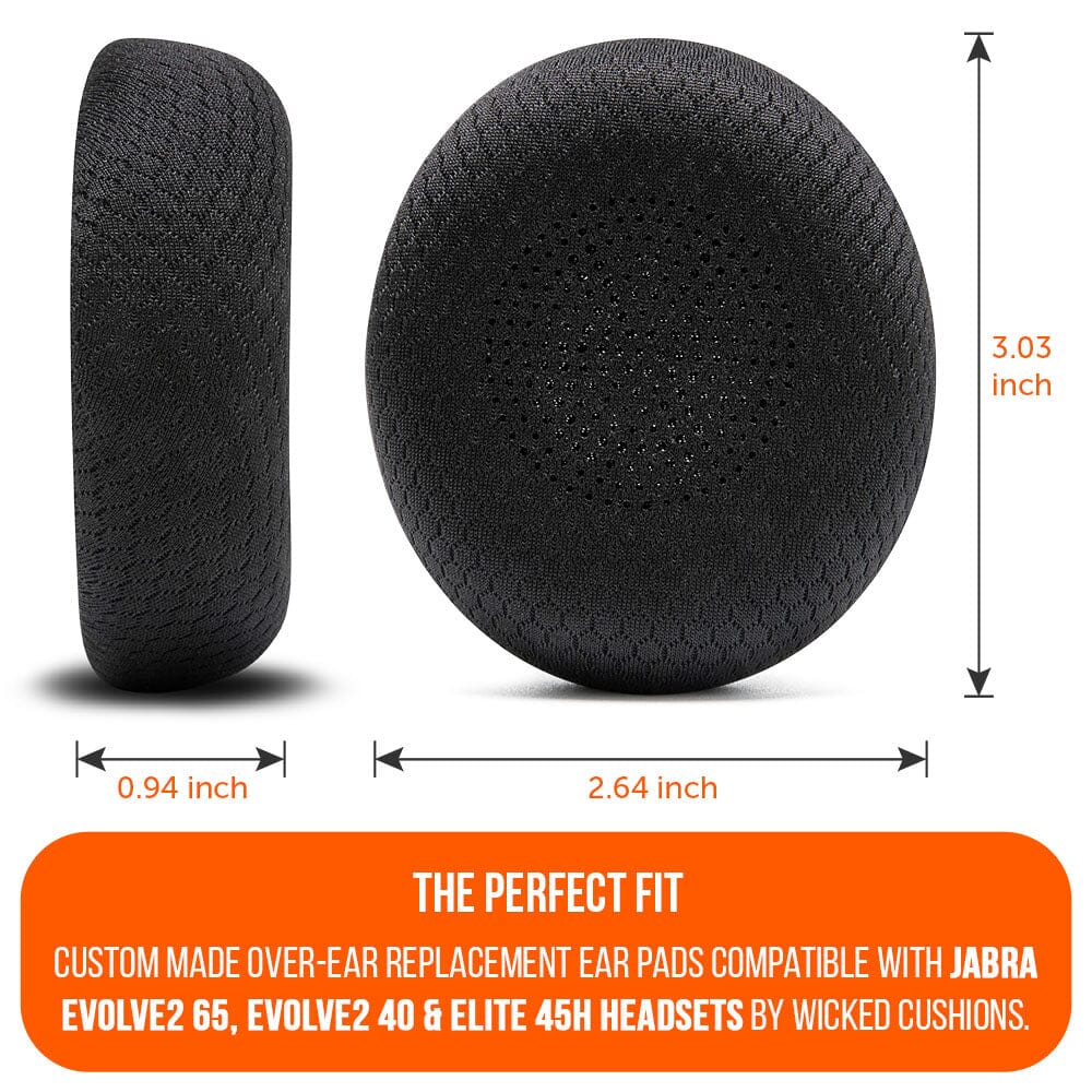 Wicked Cushions Jabra Evolve2 65 Earpads - WC PadZ Evolve2 65