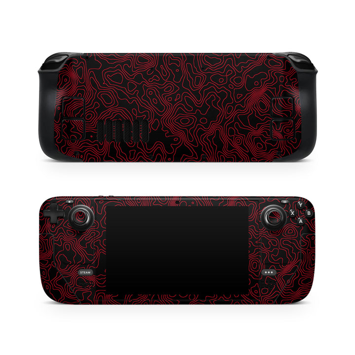 DecalGirl Terraformer skin shown on the front and back of a Valve Steam Deck