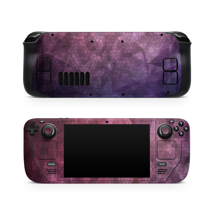 DecalGirl Vampire Squid skin shown on the front and back of a Valve Steam Deck