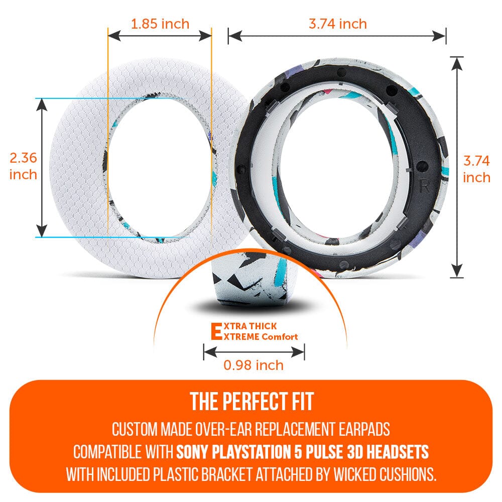 Wicked Cushions WC FreeZe Pulse 3D - Cooling Gel Earpads For PS5 Pulse 3D Headset