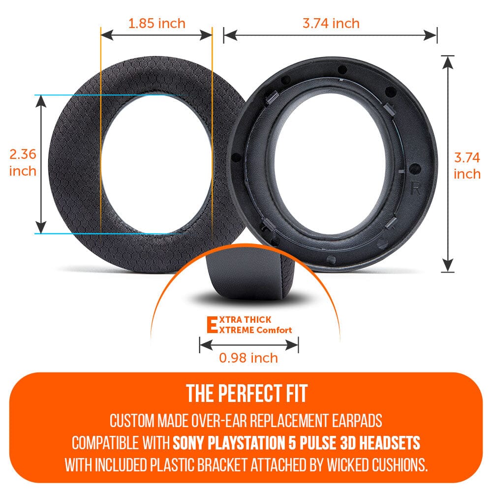 Wicked Cushions WC FreeZe Pulse 3D - Cooling Gel Earpads For PS5 Pulse 3D Headset