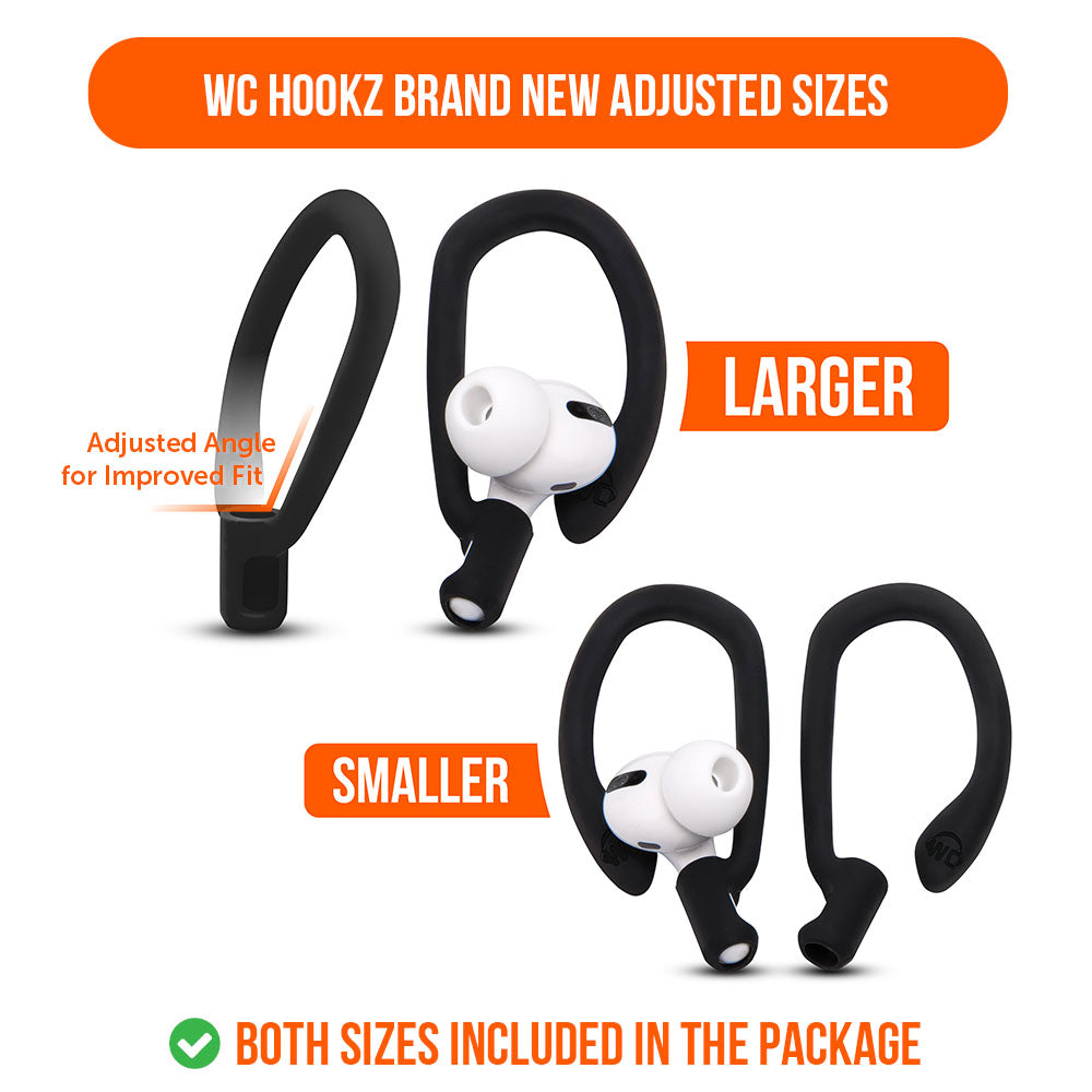 Wicked Cushions WC HookZ - Over Ear Hooks for Airpods Pro 1, 2 & Airpods 1, 2, 3