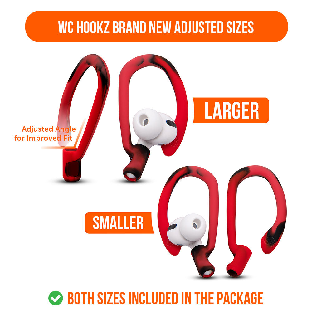 Wicked Cushions WC HookZ - Over Ear Hooks for Airpods Pro 1, 2 & Airpods 1, 2, 3