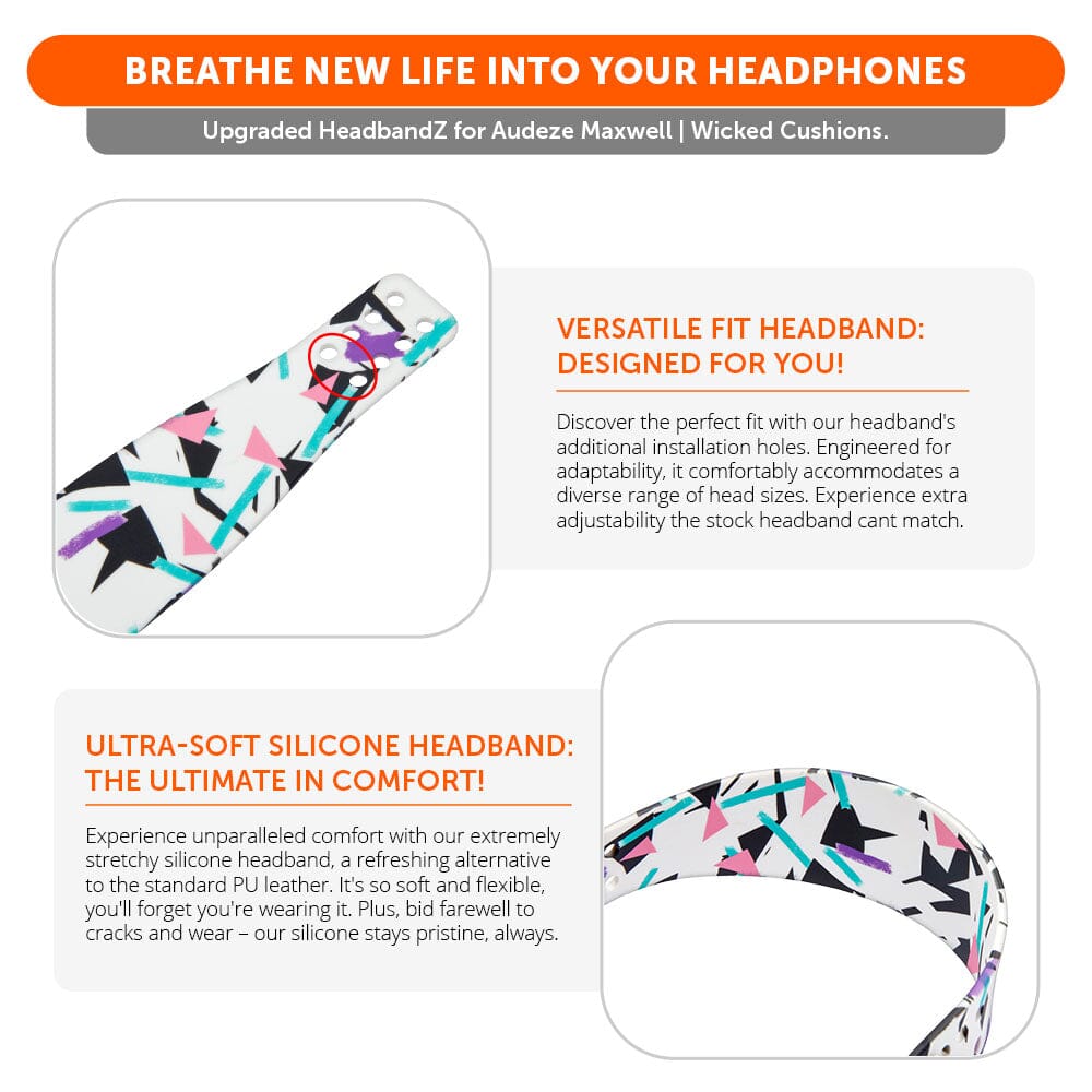 Wicked Cushions Silicone Headband for Audeze Maxwell 1, 2 and 2 ANC - WC HeadbandZ