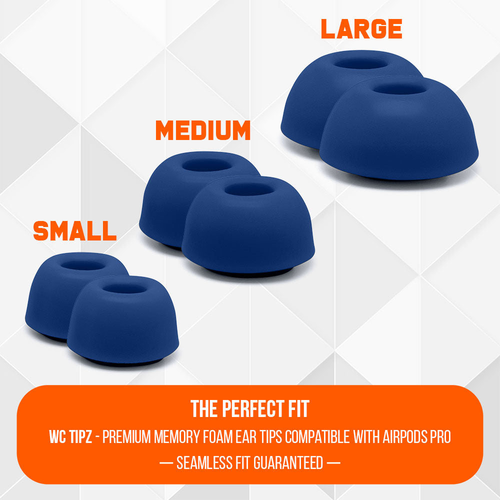 Wicked Cushions WC TipZ - Memory Foam Ear Tips for Airpods Pro & Airpods Pro 2