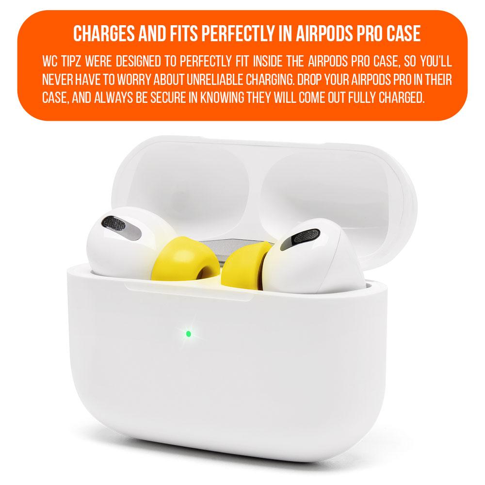 Wicked Cushions WC TipZ - Memory Foam Ear Tips for Airpods Pro & Airpods Pro 2