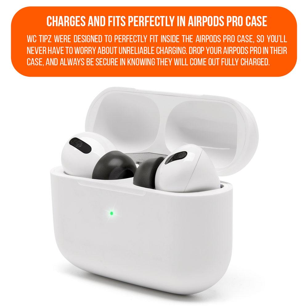 Wicked Cushions WC TipZ - Memory Foam Ear Tips for Airpods Pro & Airpods Pro 2