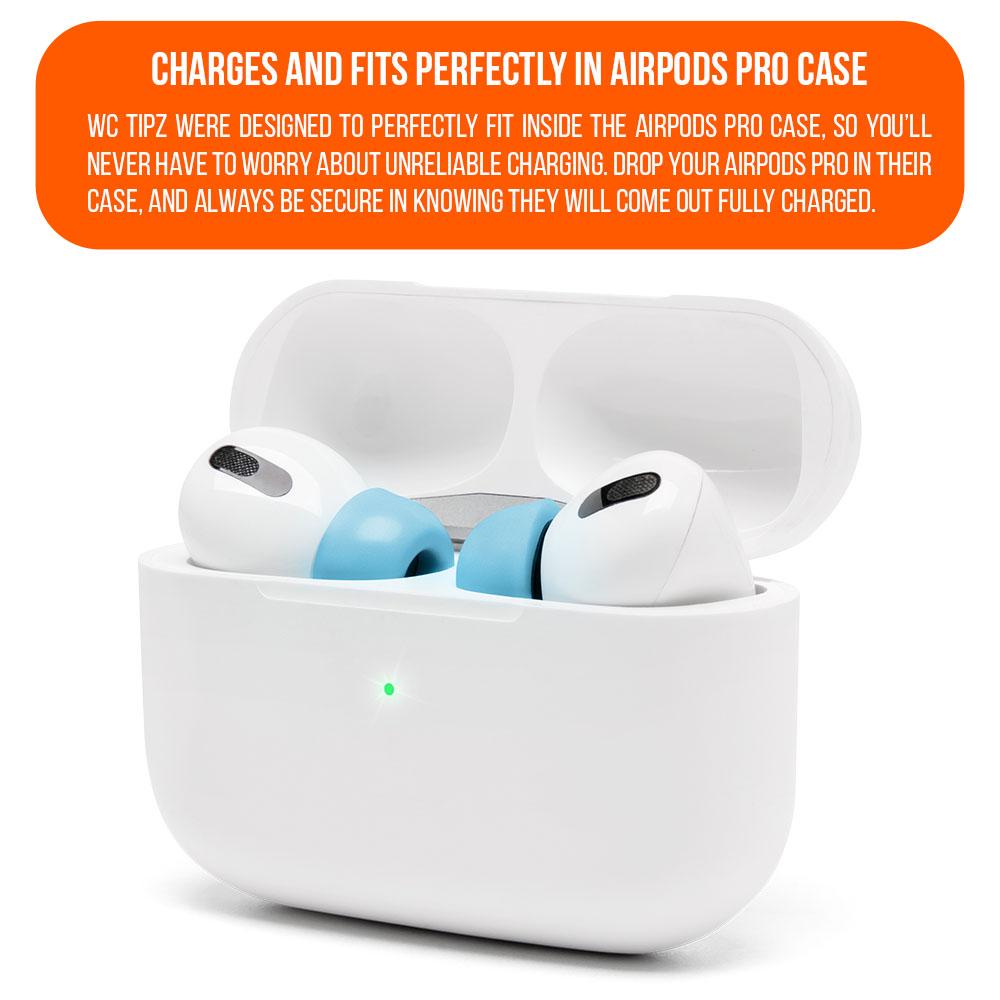 Wicked Cushions WC TipZ - Memory Foam Ear Tips for Airpods Pro & Airpods Pro 2